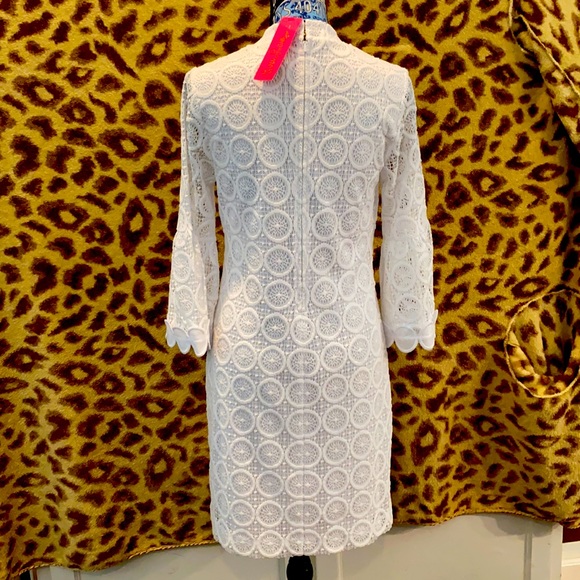 NWT Lilly Pulitzer white lace Zelle dress 6. - Picture 3 of 8